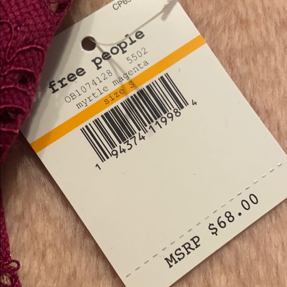 Free People Thank You Never magenta bodysuit - Picture 6 of 8